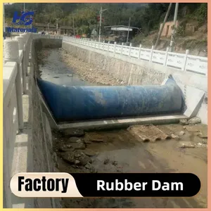 Rubber Weir Replacement System, Inflatable Dam for River Flow Regulation and Water Conservation thumbnail-4
