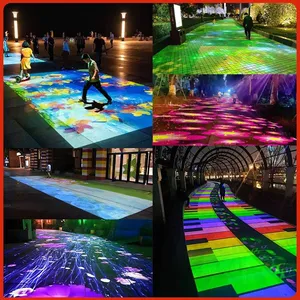 5d Holographic Interactive Light and Shadow Ground Projection, Immersive Naked-eye Wall Projection for Bars, Ktvs, Corridors, Outdoor Banquet Halls thumbnail-4