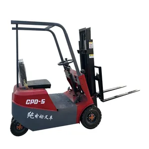 China's New Narrow Aisle Mini Hydraulic Stacker Forklift Pallet Stacker 0.5-2 Ton Electric Lead-Acid Battery Solid Tire Electric thumbnail-1
