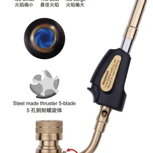 WH‑SST Self‑Igniting Brass Tip MAPP Hose Torch Fast‑Cooling Extension Brazing Torch thumbnail-1
