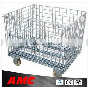 Mobile & Convenient Rolling Mesh Storage Cage thumbnail-1