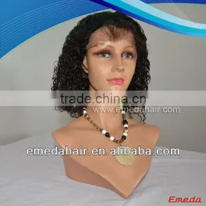100% Virgin Real Human Hair Short Afro Kinky Lace Human Hair Wigs for Black Women thumbnail-1