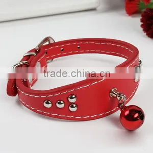 Teddy Necklace Watch-collar Pet Dog Cat Collar PU Material With a Bell Collar thumbnail-3