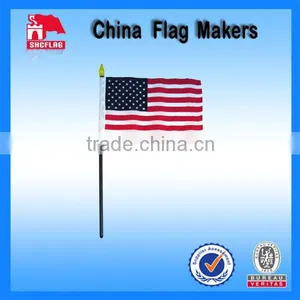 Custom Polyester 4"x6" Hand Held Promotional Flags For Sports thumbnail-1