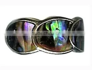 Oversize Trendy Wonderful Rings Lady Gift Gemstone Ring Sea Shell Pearl Inlay Jewelry Ring thumbnail-1