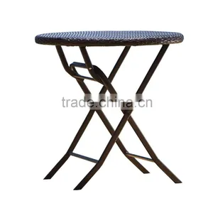 Easy Three-piece Balcony Foldable Cast Aluminum Outdoor Furniture Metal Miami Rattan Furniture thumbnail-5