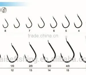 Black Nickel High Carbon Steel Hooks Fishing Wholesale Fishing Hook thumbnail-1