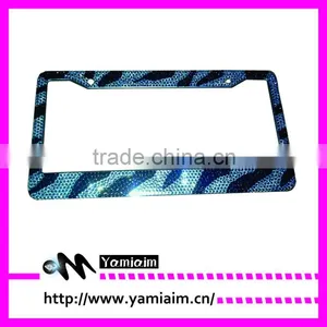 Bling Real Crystal Rhinestone License Plate Frame thumbnail-1