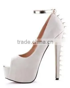 Hot Selling Wholesale High Quality Women Open Toe Shoes Ankle White Women Sandals thumbnail-1