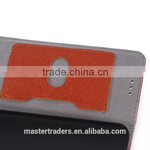 Cheap Litchi Grain Wallet Flip Real Genuine Leather Case For HTC One M9 MT-3090 thumbnail-5