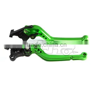 BJ-LS-003 Green Cnc Adjustable Motorcycle Hand Brake Lever for YZF R6 1999-2004 thumbnail-6