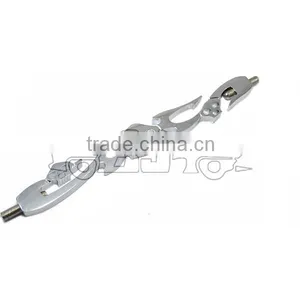 BJ-SL288-04 High Quality Chrome Billet Aluminum Motorcycle Shifter Rod Skull thumbnail-1