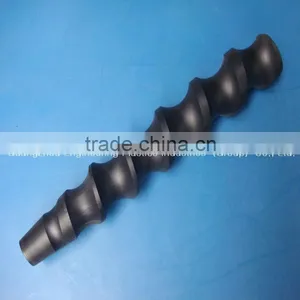 Factory Price CNC Machining Colored Plastic Nylon66 Conveyer Screw Rod thumbnail-3