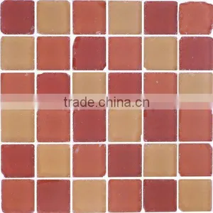 12''X12'' Red Blends Tumbled 48 Mosaic thumbnail-1