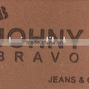 Custom and Design Good Quality Brown Real Leather Patch in Dongguan With Factory Price thumbnail-1
