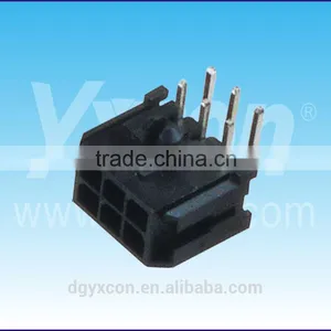 Dongguan Manufacturer MX 3.0mm Pitch 6pin Dual Row Right Angle A Type Wafer&Housing Connector thumbnail-1