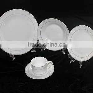 Dishes & Plates Dinnerware Type and Certification Food Container/ Gold Rimmed Dinner Plates thumbnail-1