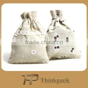 Linen Standing Up Pouch thumbnail-1