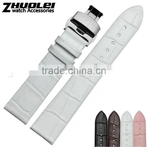 12|14|16|18|20mm High Quality Genuine Cowhide Leather Watch Strap for Women's Wholesale 3PCS thumbnail-3