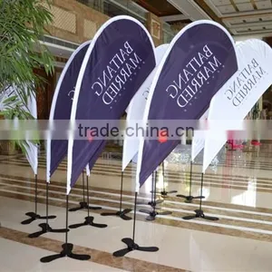 Good Quality Supermarket Teardrop Hang Banner Stand thumbnail-2