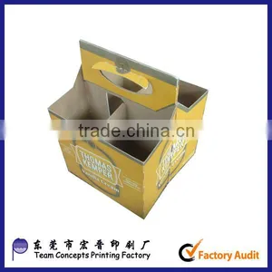 Custom Logo 4 Pack/bottles Beer Carrier Box thumbnail-1