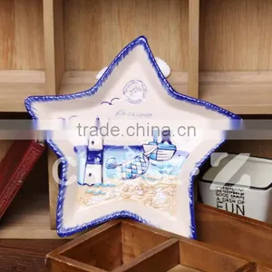 Pentagram Ceramic Candy Fruit Tray M117080 thumbnail-1