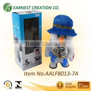 Battery Operated Plush Walking Snowman With Music for Kid thumbnail-1