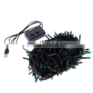 Colorful RGB 400 LED Christmas String Light For Fairy Mas Tree Wedding Holiday Party Garden Outdoor Decoration USB DC 5V thumbnail-4
