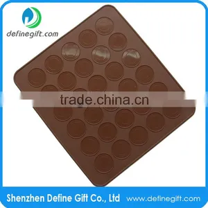 FDA BPA Free 30 Circles Small Size Round Silicone Macaron Baking Mat thumbnail-1