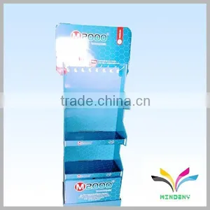 China Supplier Wholesale Best Selling Fancy Creative Advertising Rack High Quality Supermarket Cardboard Wine Rack thumbnail-1