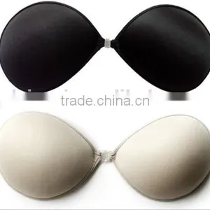 Latest Fashion Women Sexy White Bra Invisible Backless Soft Sponge Bra thumbnail-3
