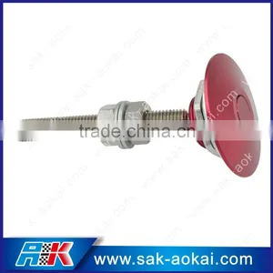 Car Thin Hood Pin Circle Aluminum Bonnet Pin thumbnail-1