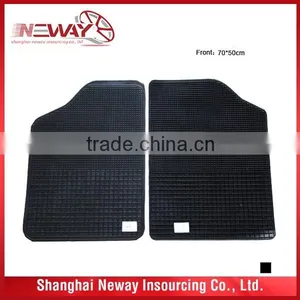 Universal 2pcs Front Car Rubber Mats/rubber Car Mat With High Quality thumbnail-1