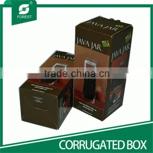 SHANGHAI SUPPLIER CORRUGATED BIN CANNING JAR BOXES FOR BEVERAGE CARRIER thumbnail-1