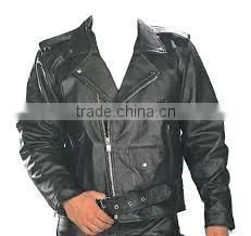 Hot Sale Black Leather Racing Motorbike Jacket for Men , Leather Motorbike Jacket thumbnail-1