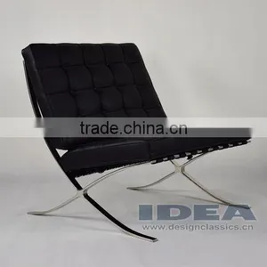 DC2001 Replica Mies Van Der Rohe Barcelona Chair - Black thumbnail-3