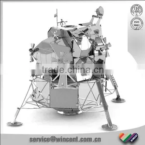 New Product Artificial Satellite Shape Adult Kids Educational Toys Mini 3D Metal Puzzle for Gift thumbnail-2