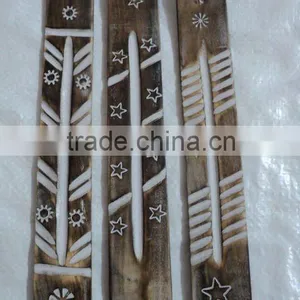 Antique Carved Wooden Incense Holders thumbnail-1