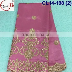 CL14-198 New Design Good Quality George Lace Fabric,wholesale African George Lace thumbnail-2