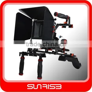 SUNRISE DSLR Shoulder Rig DSLR Camera Rig+ Matte Box+ C Shape Handle thumbnail-1