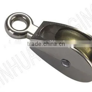 Nickel Plated Zinc Cast Single Wheel Pulley thumbnail-1