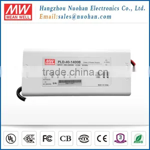 Meanwell 40W Single Output 1400ma Led Driver PLD-40-1400B Led Lighting Power thumbnail-1
