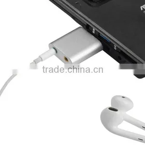 USB External Stereo 7.1 Channel Sound Card Adapter With 3.5mm Aux Out Plug and Play thumbnail-1