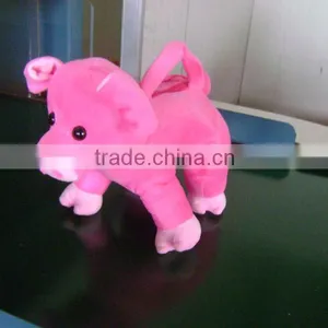 Soft Plush Animal Design Handbag Cute Pig Animal Design Children Plush Animal Handbag thumbnail-1