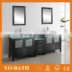 72"double Bowl Vessel Sink Combined Bathroom Vanity thumbnail-1