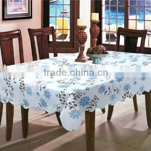 Best Price for Oblong Printed Vinyl Table Cloth With Flannel Backing, Waving Stitched Edge thumbnail-1