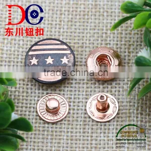 Nickel Lead Free Custom Logo Decorative Metal Denim Snap Button thumbnail-1