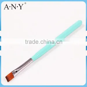 ANY Nail Art Gel Painting Wood Handle Flat Nail Art Gel Brush Nylon Hair thumbnail-1