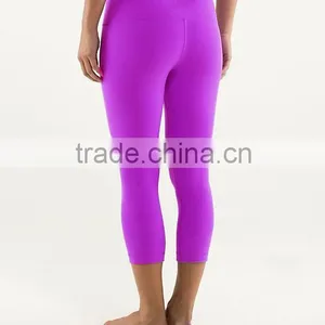 Wholesale Cheap Top Selling Newest Design High End Sports Wear Women Yoga Capri Pants thumbnail-2