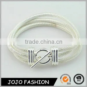China Factory Sterling Silver Custom Personalized Charms Bangle Bracelets thumbnail-1